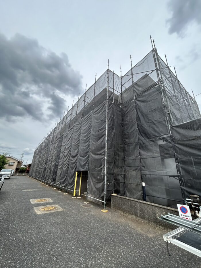 川越市 足場工事