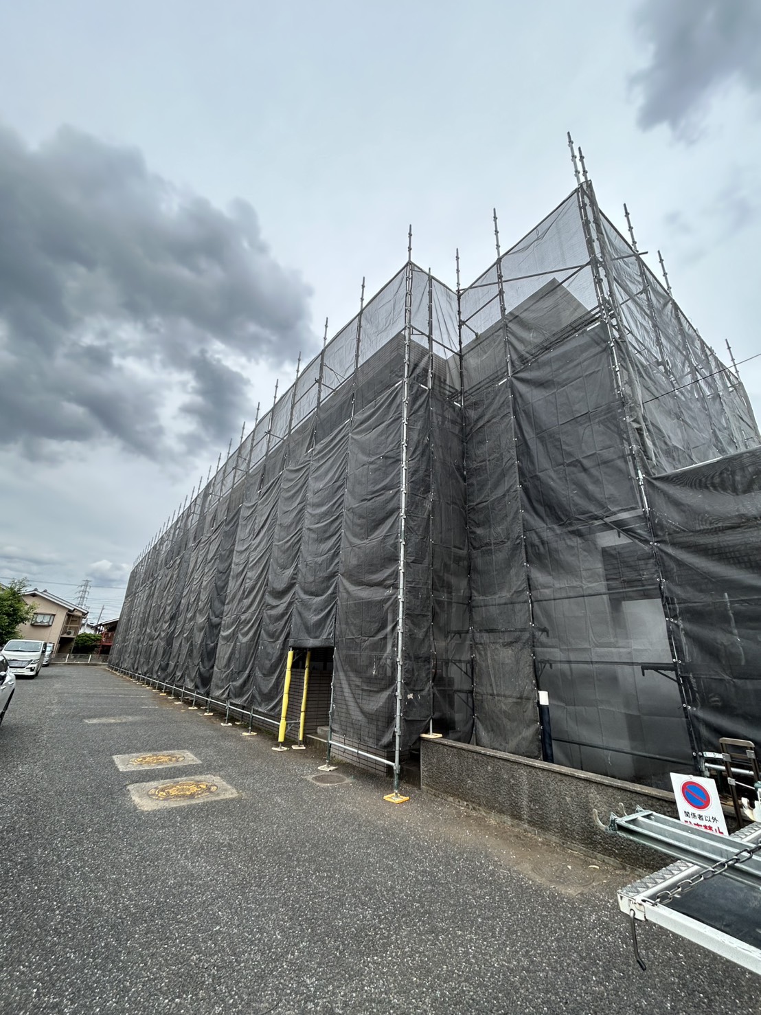 川越市 足場工事